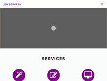 Tablet Screenshot of jenbergren.com